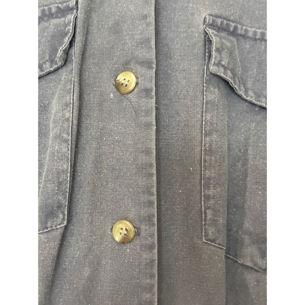 Vintage Banana Republic Cotton Utility Jumpsuit Boiler Suit Grey XS Mill Valley - Picture 6 of 10